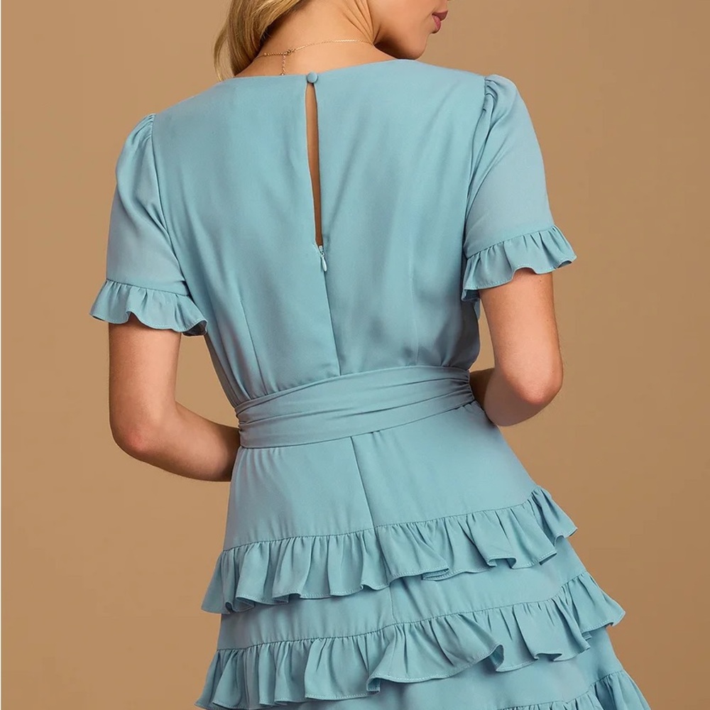 Lulus Feeling Butterflies White Ruffle Dress - Picture 3 of 3